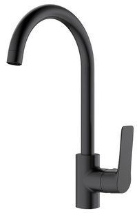 Змішувач для кухні Koller Pool Kvadro Start Black Matt KS0500B, Черный матовый