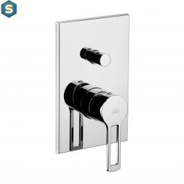 Душевая система скрытого монтажа Paffoni Shower на 2 потребителя с верхним душем 200x200 мм chrome KITRIN015CR, Хром