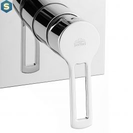 Душевая система скрытого монтажа Paffoni Shower на 2 потребителя с верхним душем 200x200 мм chrome KITRIN015CR, Хром