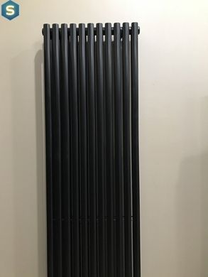 Дизайнерский радиатор Betatherm Elipse 1 H-1800мм, L-445мм с нижним подключением BCV1180/11 9005M 99, Черный матовый