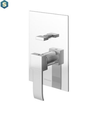 Душевая система Kohlman Axis 35 chrome + BOX скрытого монтажа QW210NR35, Хром