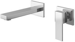 Смеситель для умывальника Kohlman Excelent chrome + BOX скрытого монтажа QW180H, Хром