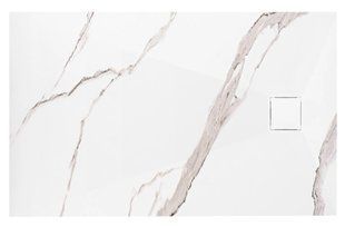 Душовий піддон Rea Magnum 80x100 carrara white REA-K7004, Мармур