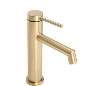 Смеситель для умывальника Rea Foss brushed gold низкий REA-B5316, Золотой