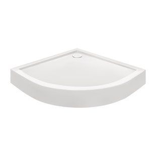 Душовий піддон Qtap Robin 301112 100x100x12 см + сифон, Білий