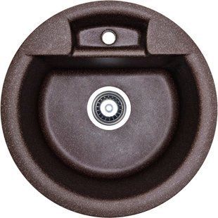 Кухонная мойка Adamant Fine &Oslash;470x190 коричневый 188223, Цемент матовый