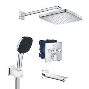 Душевая система скрытого монтажа термостатическая Grohe QuickFix SmartControl UA202802C3, Хром