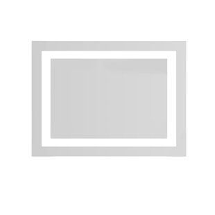Зеркало Volle Luna Cuadro прямоугольное 60x80 см, с подсветкой по контуру, без выключателя хром 1648.53136800, Хром