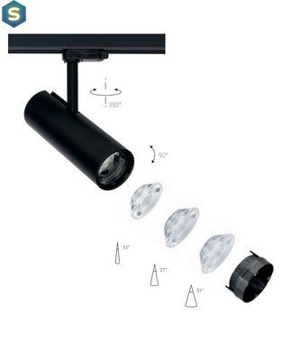 Трековый светильник Nowodvorski 8758 Ctls Milo LED 25W 4000K 1900Lm IP20 Bl