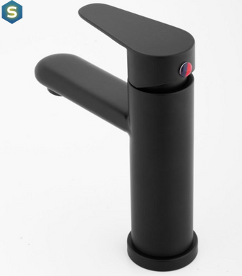 Смеситель для умывальника Yoka Sena 24 black низкий BU.SENA-24-BLK, Черный матовый