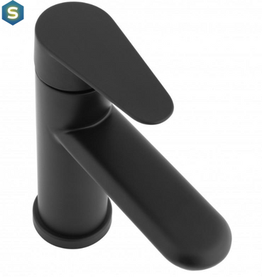Смеситель для умывальника Yoka Sena 24 black низкий BU.SENA-24-BLK, Черный матовый
