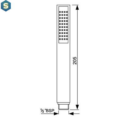Ручной душ Jaquar HSH-CHR-35537, Хром