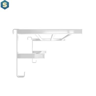 Навісна полиця для рушників HF Sheffield 520x284 3.0.1102.13.WM, Белый матовый