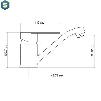 Змішувач для кухні Lidz Tani 002M (k40) LDTAN002MCRM44967 Chrome, Хром