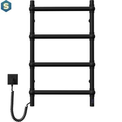 Електрична рушникосушка Navin Retro 500x800 Sensor ліва, чорний муар 10-012033-4860, Черный матовый, Ліве, Електронний