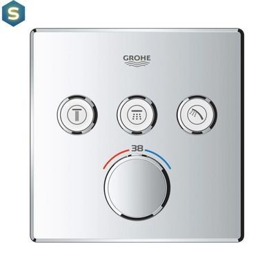 Душевая система скрытого монтажа термостатическая Grohe QuickFix SmartControl UA202802C3, Хром