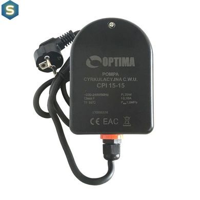 Насос рециркуляційний Optima CPI 15-15 84 мм + кабель з вилкою!