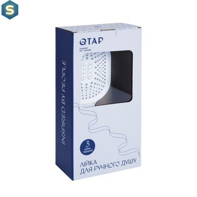 Ручной душ Qtap Rucni 140x110 мм QTRUC125CRM45960 Chrome, Хром