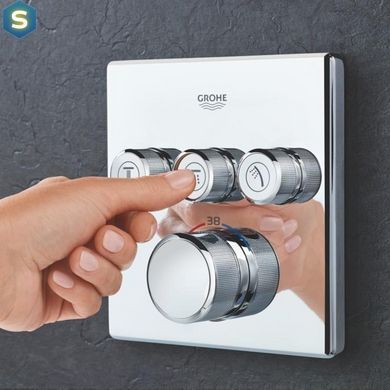 Душевая система скрытого монтажа термостатическая Grohe QuickFix SmartControl UA202802C3, Хром