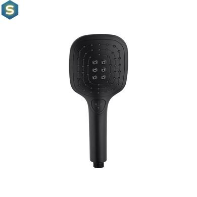 Ручной душ Kroner KRP Edelstahl Kubus - SCH700, Черный матовый