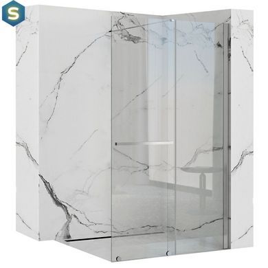 Душевая стенка Rea Cortis 100 хром REA-K7210, прозрачный, хром