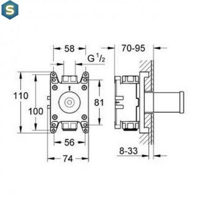 Скрытая часть Grohe Grohtherm 35034000
