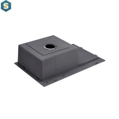 Кухонна мийка Kroner KRP Schwarze - 7849LHM PVD (3,0/1,0 мм) CV025278, Чорний/золото