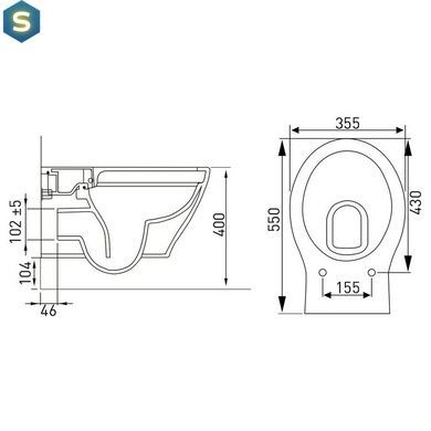 Комплект інсталяція Viega Prevista Dry 771973 + унітаз Volle Iberia Rimless 13-21-124 з кришкою Soft Close, Білий