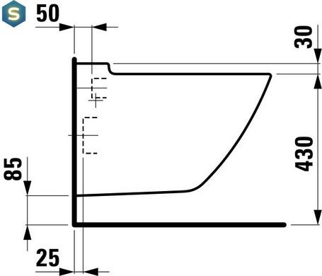 Унітаз підвісний Laufen Palace Rimless H8207060000001, Білий