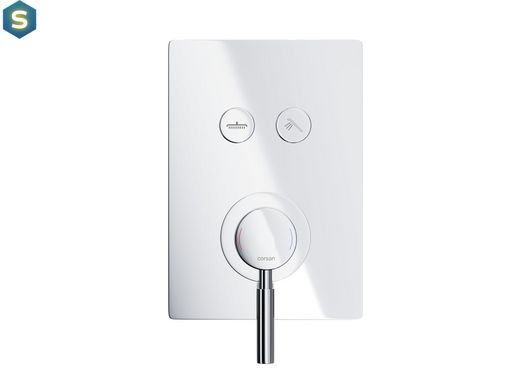 Душевая система Corsan Plomeria хром + BOX скрытого монтажа CMZ068CH, Хром