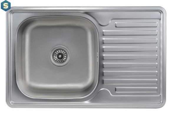 Кухонная мойка из нержавеющей стали Platinum сатин 7850 (0,8/180 мм), R, Satin