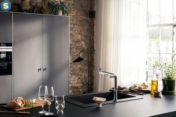 Змішувач Hansgrohe Aqittura M91 FilterSystem 240 1jet кухонний сет з Harmony 76802000 Chrome
