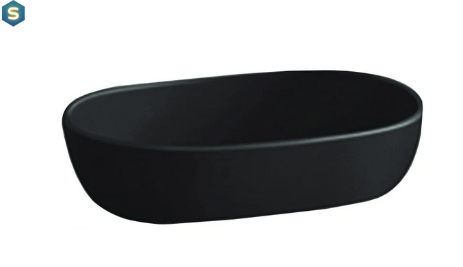 Умивальник Mexen Viki 59 black накладний MEX-21056070, Черный матовый