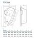 Ванна акриловая Koller Pool Karina 170X110 L+сифон+ножки BTKA170110L+WBW0001+B70CМMA-57, Белый