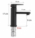 Смеситель для умывальника Yoka Sena 24 black низкий BU.SENA-24-BLK, Черный матовый