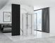 Душова кабіна Rea Rapid Swing 100x80 chrome пристінна REA-KPL-09121, Хром, Універсальна, прозорий, хром