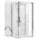 Душова кабіна Rea Rapid Swing 100x80 chrome пристінна REA-KPL-09121, Хром, Універсальна, прозорий, хром