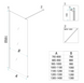 Душова стінка Rea Flexi 80x195 grey tytan KPL-K99486, графит, графит