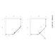 Душевая кабина Devit Comfort FEN0123 пятиугольная 90х90 см, Хром, прозрачный, хром