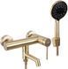 Змішувач для ванни Rea Foss brushed gold настінний з виливом REA-B5112, Золотий