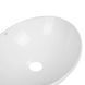 Умивальник Qtap Dove накладний овальний 410x335x145 мм White + донний клапан PU02, Білий