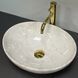 Умывальник VBI Parma light stone glossy накладний VBI-011026, Мармур