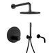 Душова система Paffoni Shower з термостатом та виливом &Oslash;225 мм black matt KITCPT019NO225, Черный матовый
