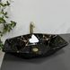Умивальник (раковина) VBI VENEZIA MARBLE BLACK GLOSSY накладний, Мармур