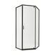 Душова кабіна Qtap Scorpio BLA10115-AC6 100x100 см, скло Clear 6 мм, покриття CalcLess без піддона, Чорний/золото, Універсальна, прозорий