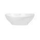 Умивальник Qtap Dove накладний овальний 410x335x145 мм White + донний клапан PU02, Білий