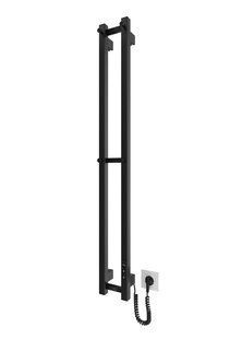 Електрична рушникосушарка HF Slim 1170x140 black matte 3.164.045618.BM, Черный матовый, нижне, Електронний