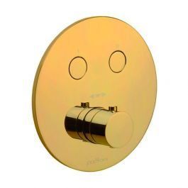 Термостат для душу на 2 споживача Paffoni Compact Box honey gold brushed CPT018HGSP, Золотий