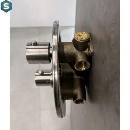 Термостат для душу на 3 споживача Paffoni Light steel LIQ019ST, Нержавіюча сталь
