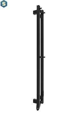 Электрический полотенцесушитель HF Slim 1170x140 black matte 3.164.045618.BM, Черный матовый, нижнее, Электронный